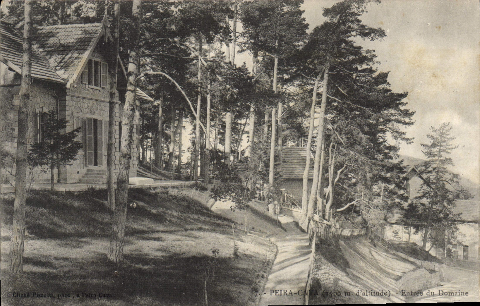 CPA Peira Cava entrée du domaine