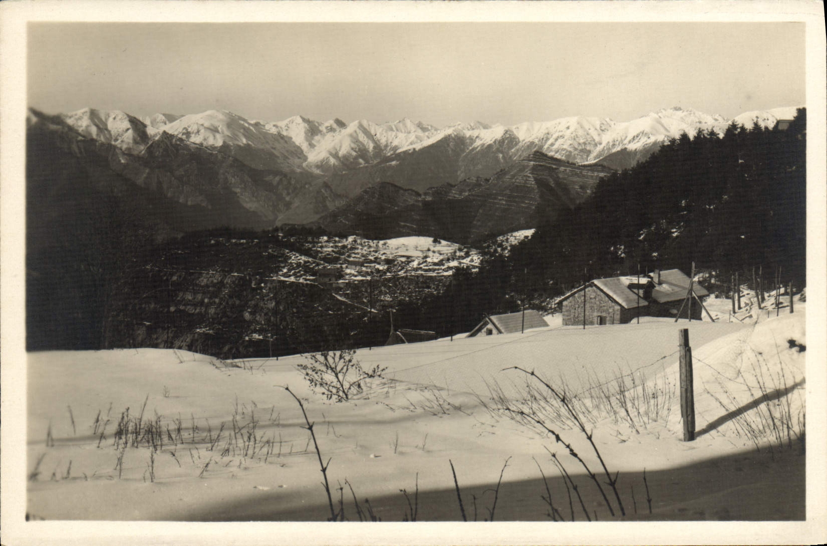 CPA Peira Cava en hiver