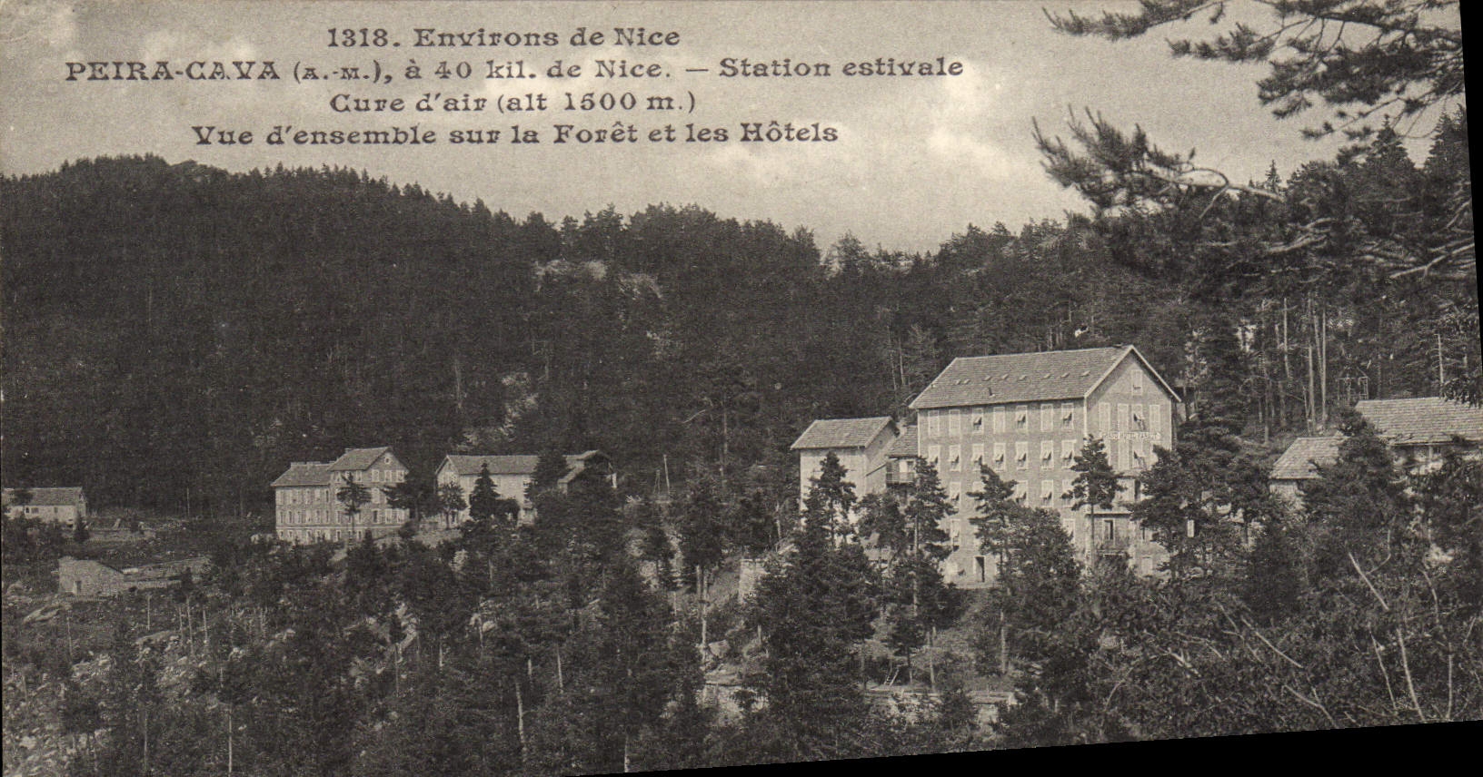 CPA Peira Cava vue générale