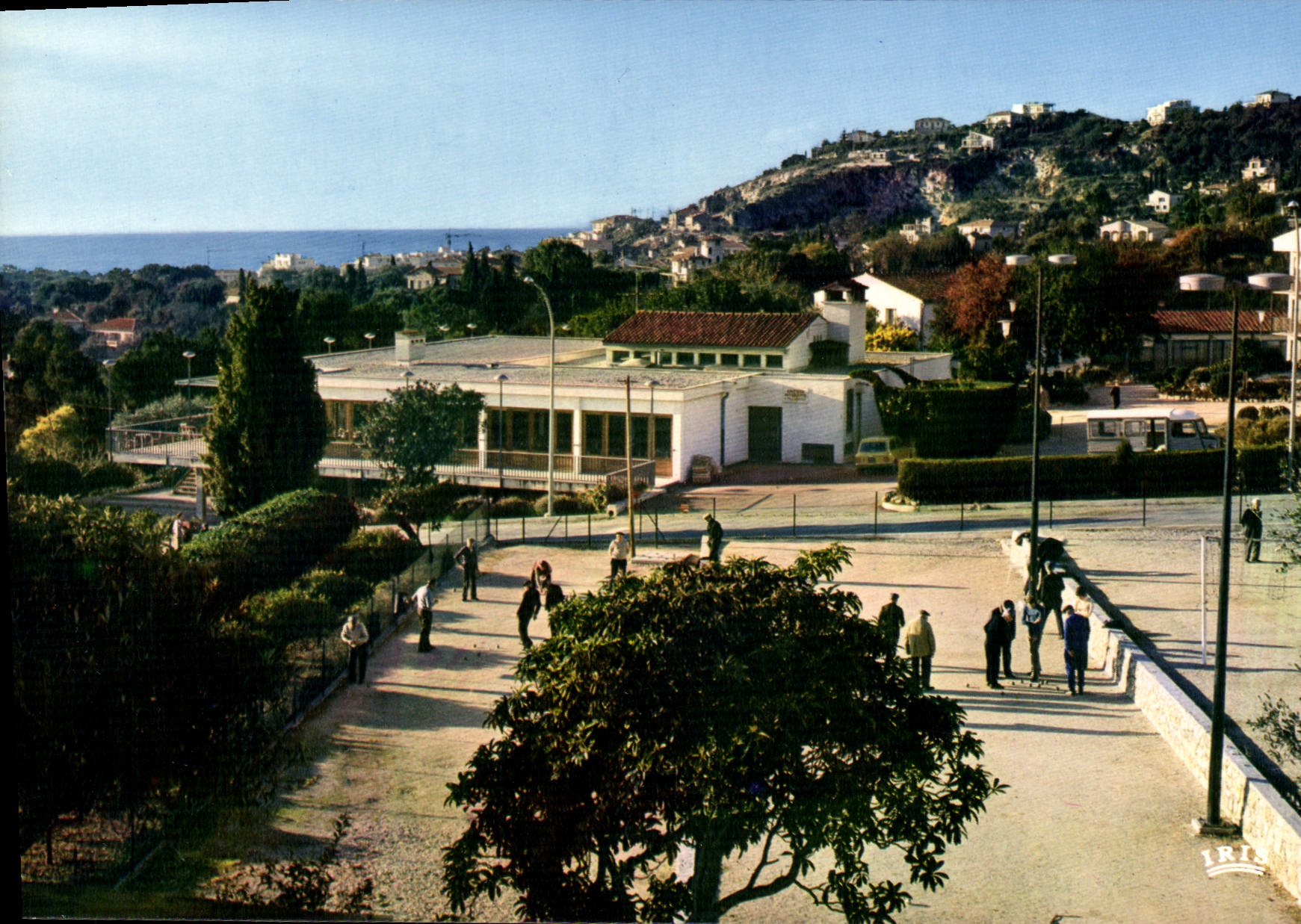CPSM Roquebrune Cap Martin Jeux De Boules Et Les restaurants PTT