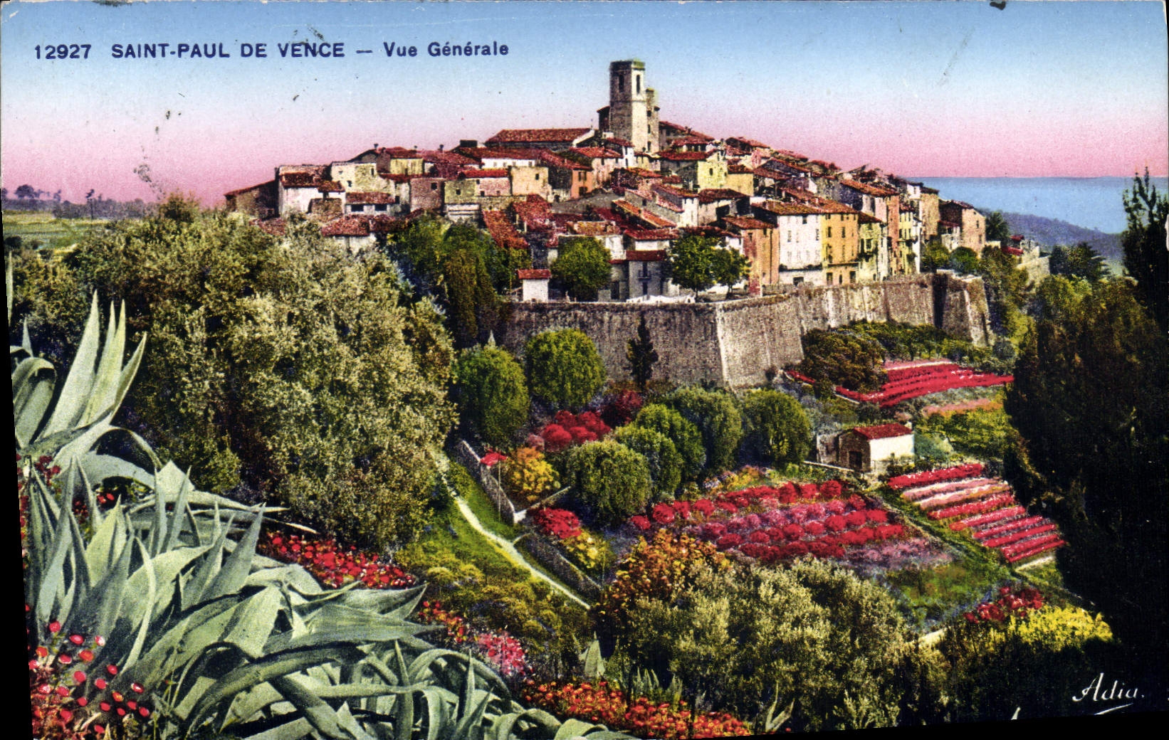 CPA St Paul De Vence Vue Generale