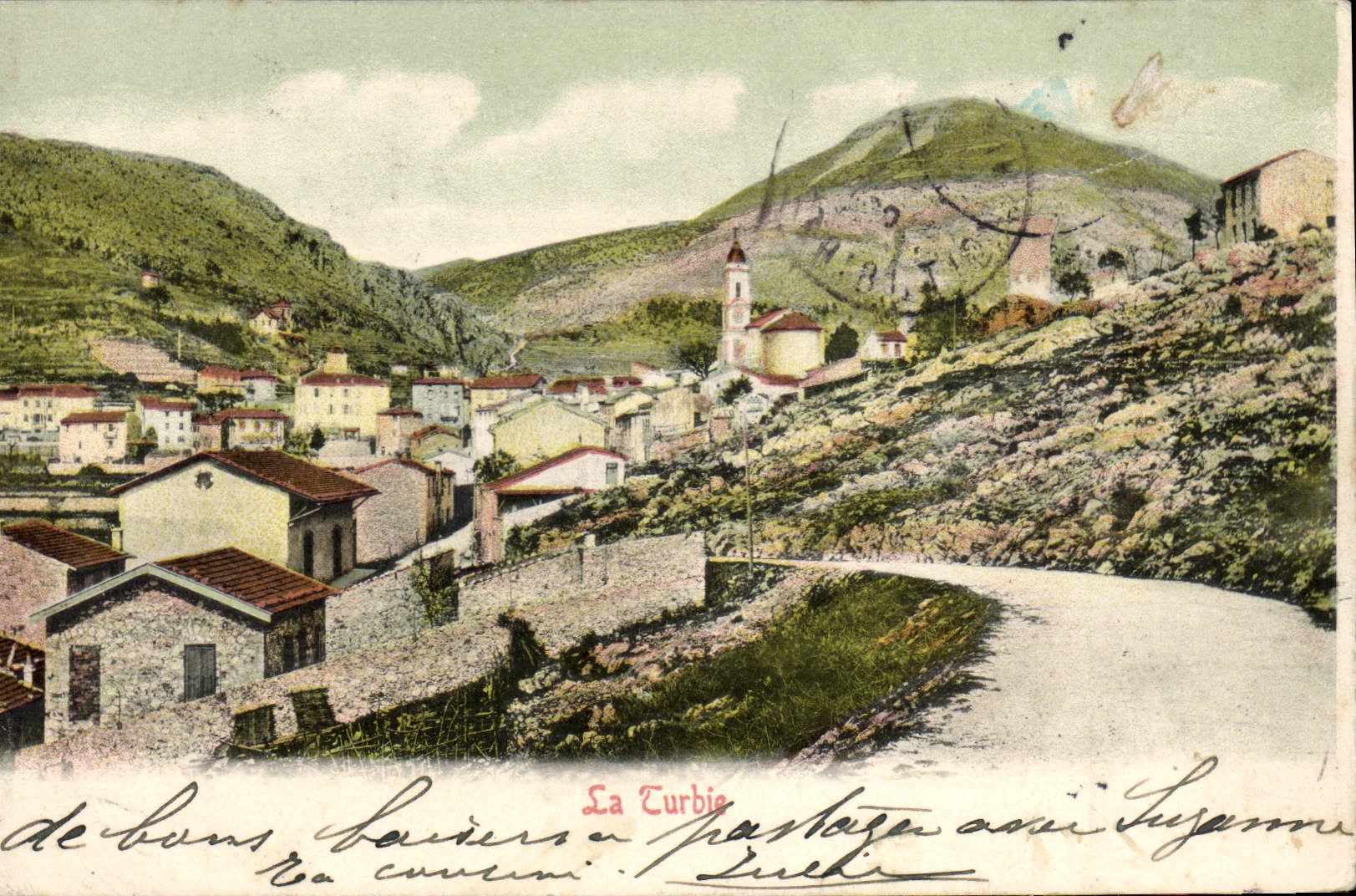 CPA LA TURBIE vue générale
