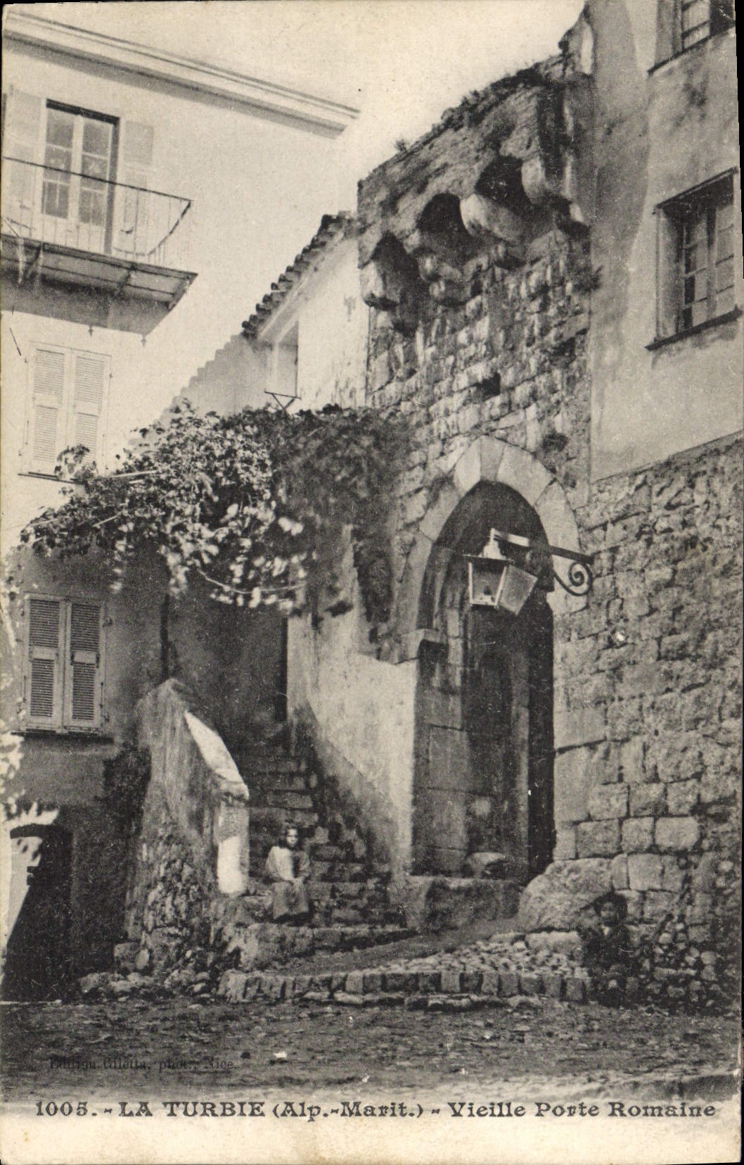 CPA LA TURBIE vieille porte romaine