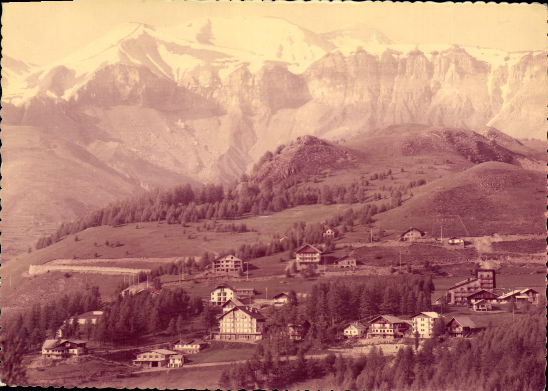 CPSM VALBERG le mont Mounier les flocons le coq en pâte