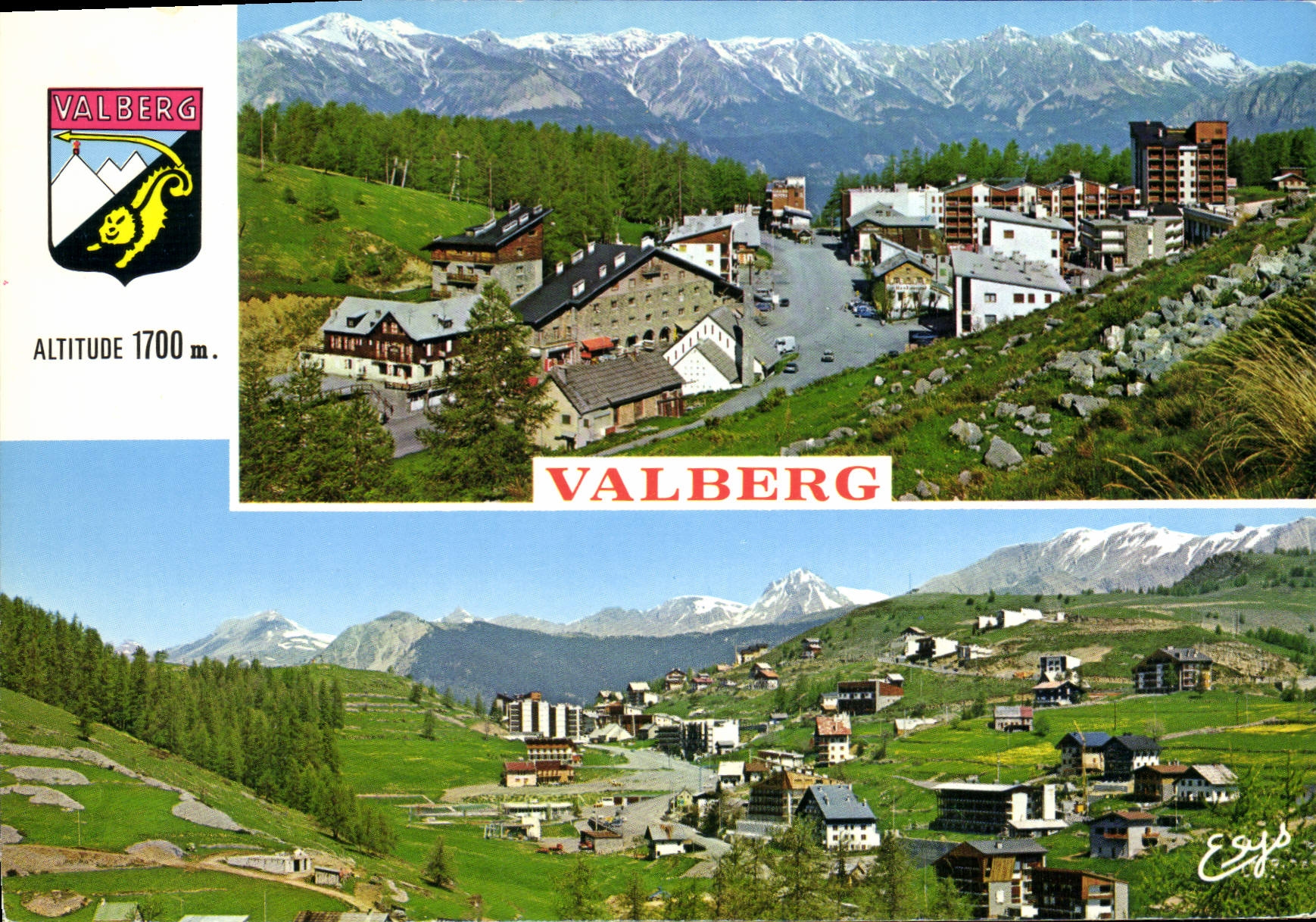 CPSM VALBERG deux aspects