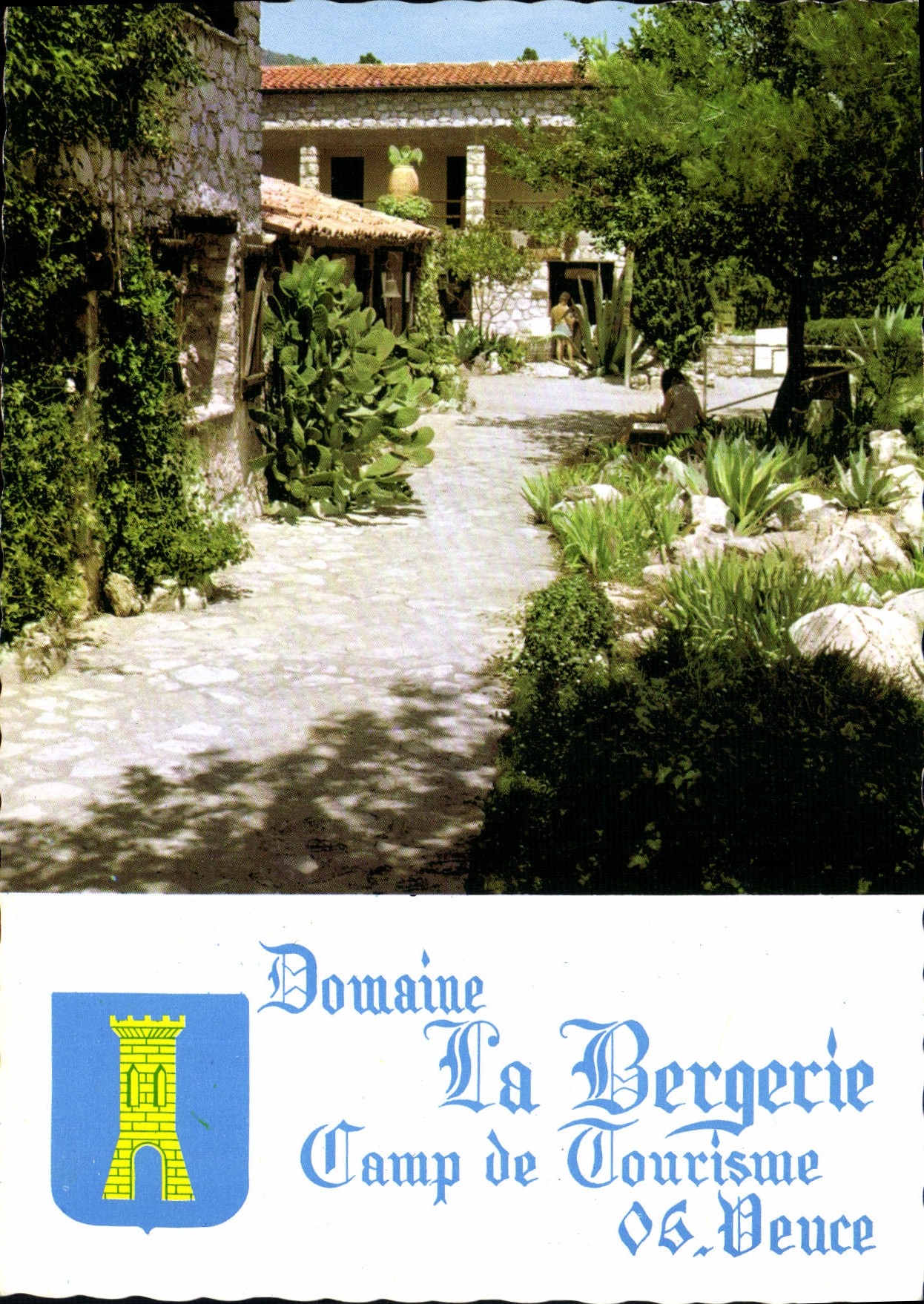 CPSM VENCE la bergerie camp jardin