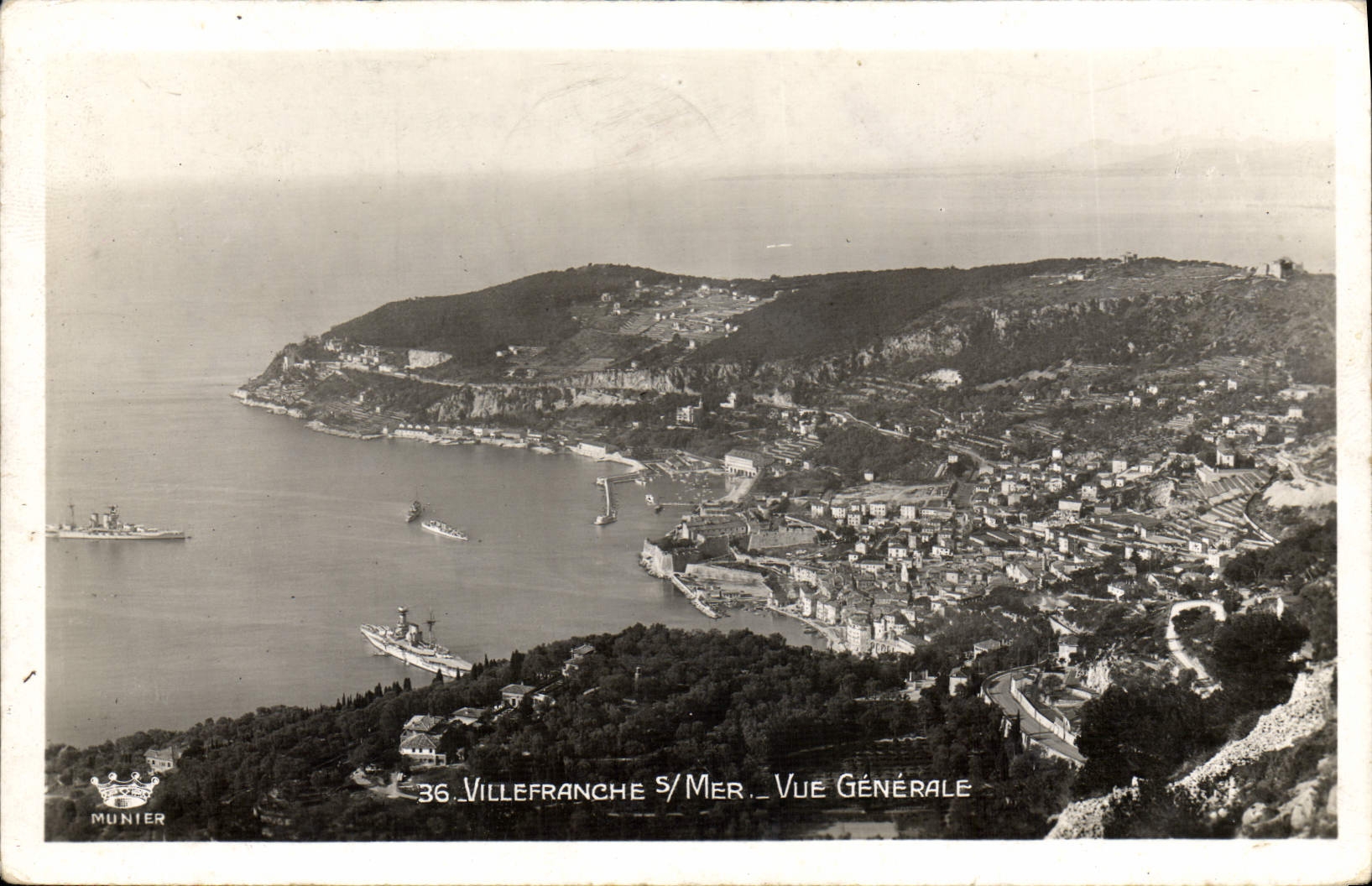 CPA VILLEFRANCHE-sur-MER vue générale