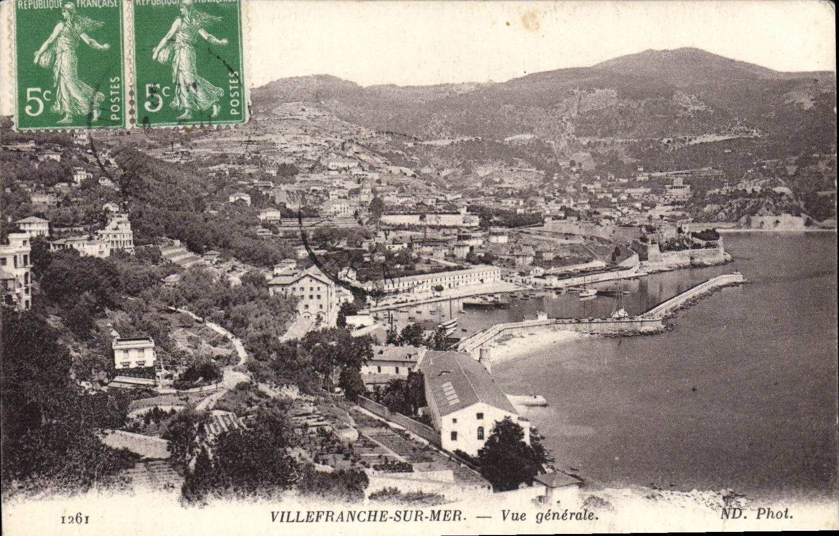 CPA VILLEFRANCHE-sur-MER vue générale