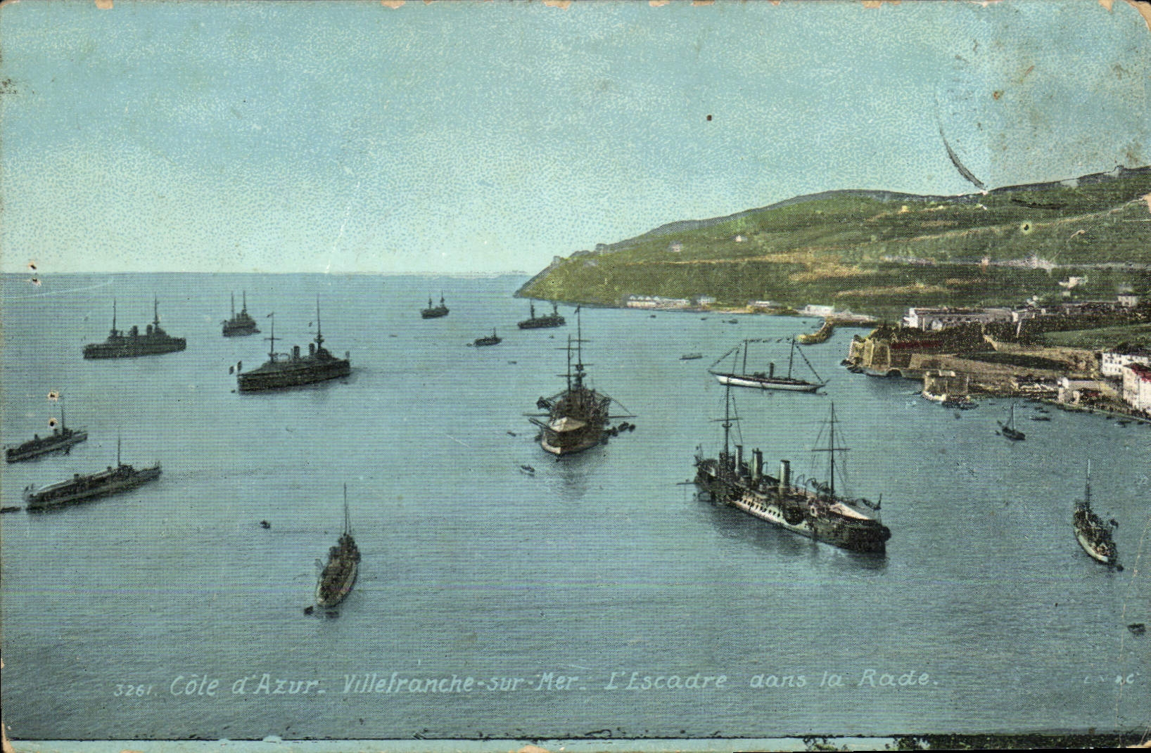 CPA VILLEFRANCHE-sur-MER l'escadre dans la rade