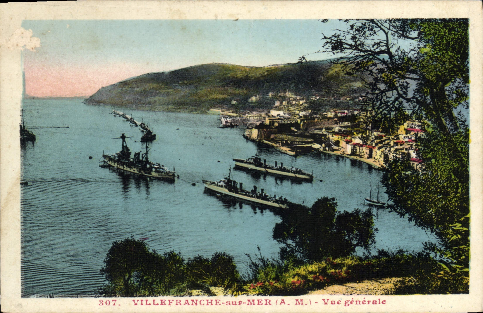 CPA VILLEFRANCHE-sur-MER vue générale