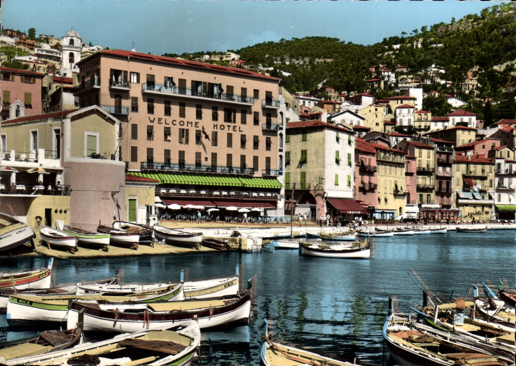 CPSM VILLEFRANCHE-sur-MER le petit port hôtel Welcome