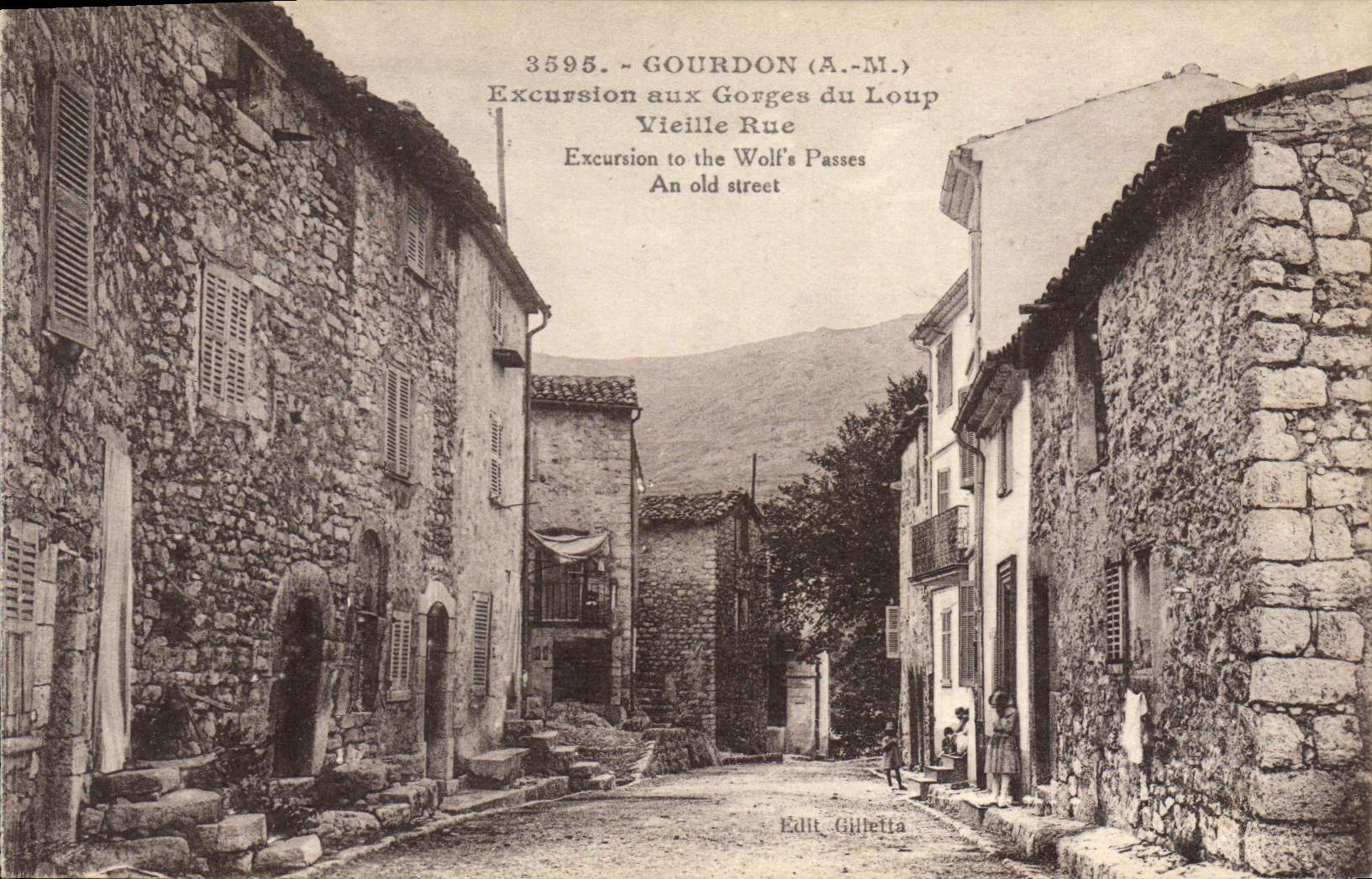 CPA GOURDON gorges du loup vieille rue