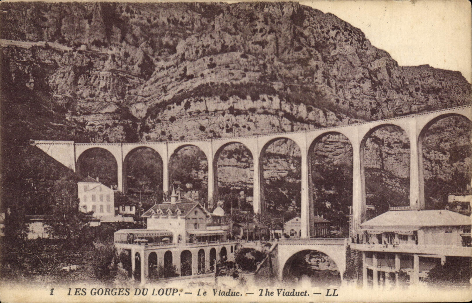 CPA LES GORGES DU LOUP le viaduc