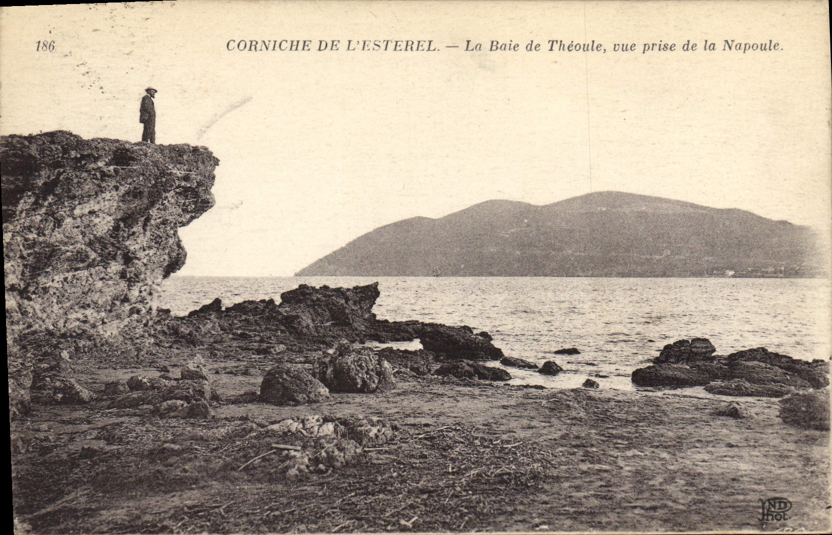 CPA ESTEREL corniche baie de Théoule