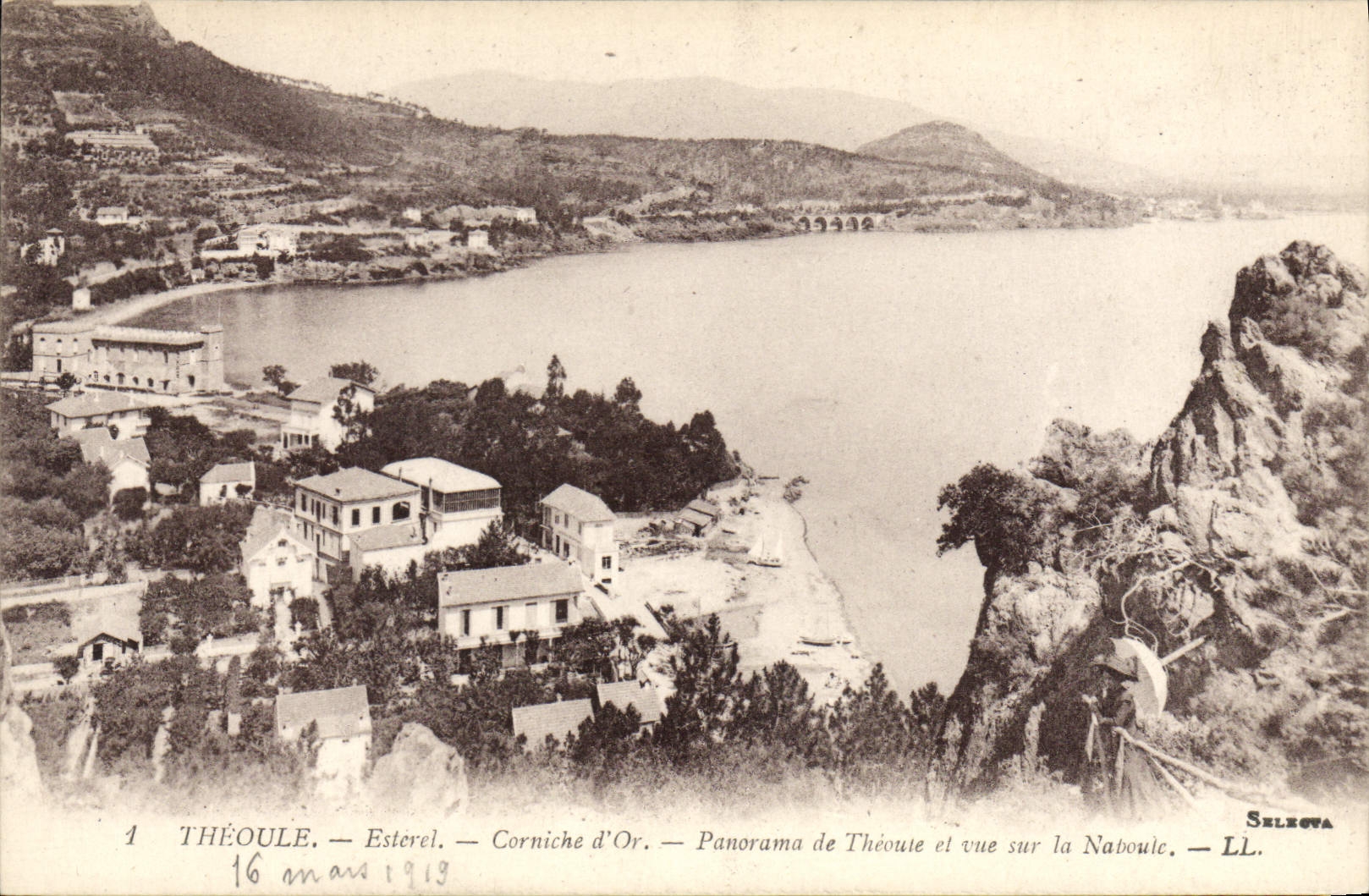 CPA THEOULE ESTEREL corniche d'or