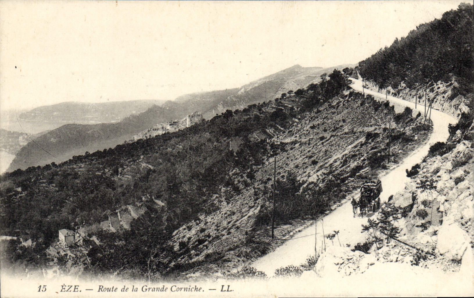 CPA EZE route de la grande corniche