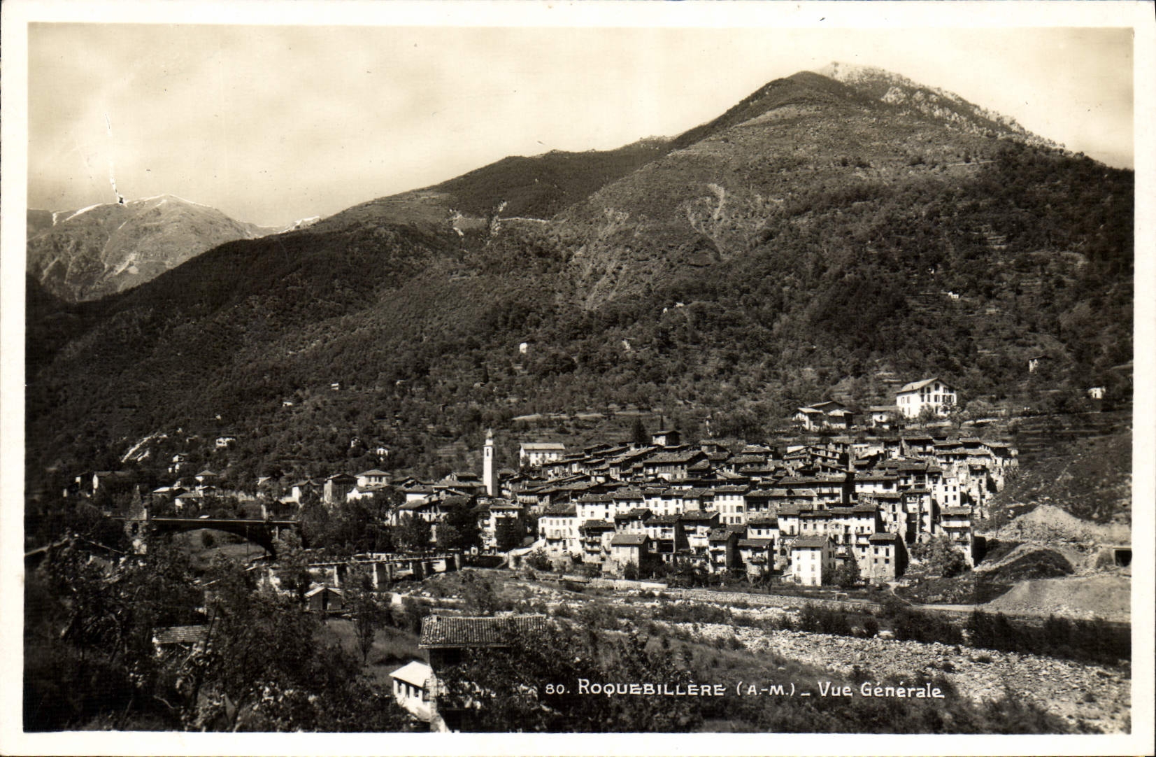 CPA ROQUEBILLERE vue générale