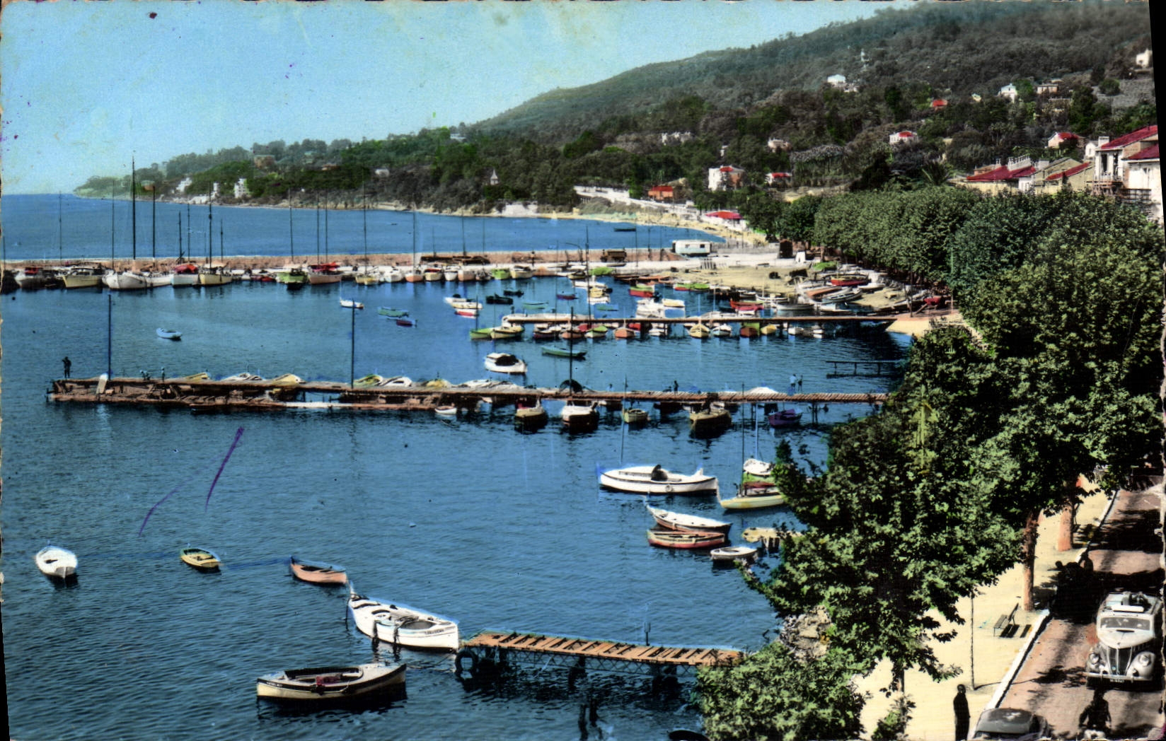 CPA GOLFE JUAN le port vue générale