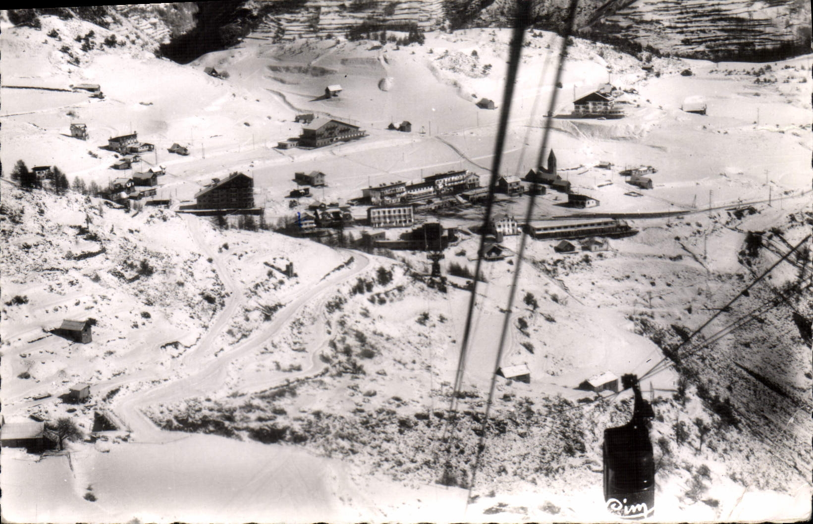 CPA AURON vue générale et la Benne