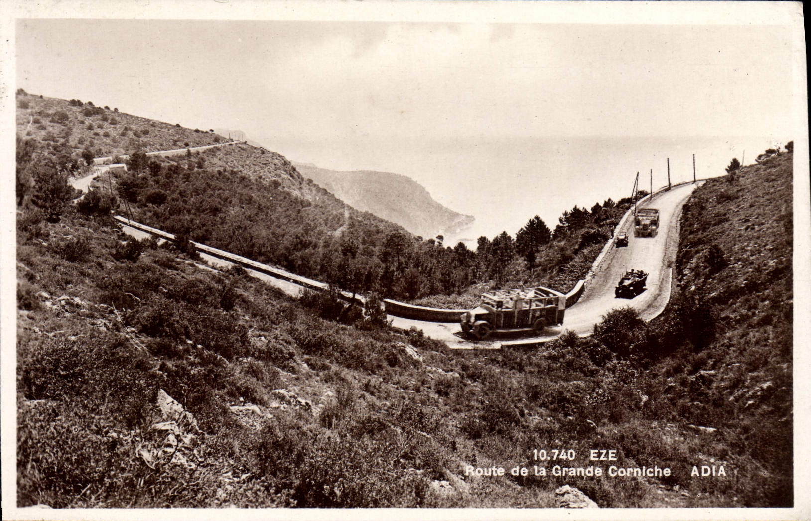 CPA EZE route de la grande corniche