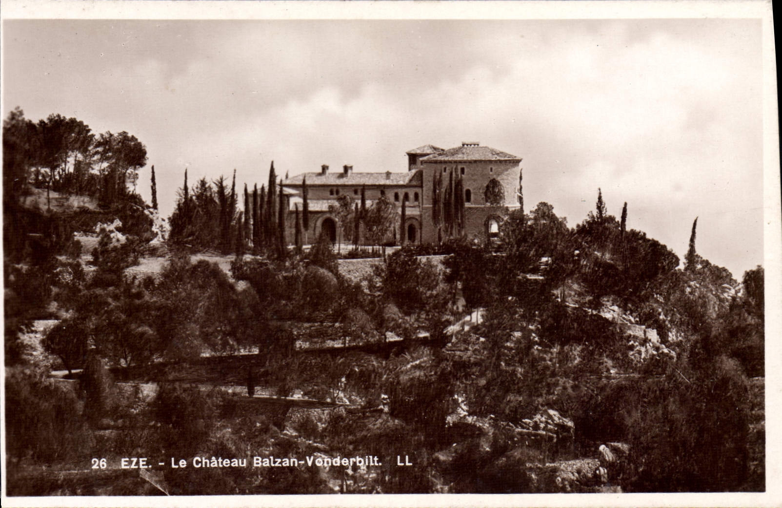 CPA EZE château Balzan-Vanderbilt