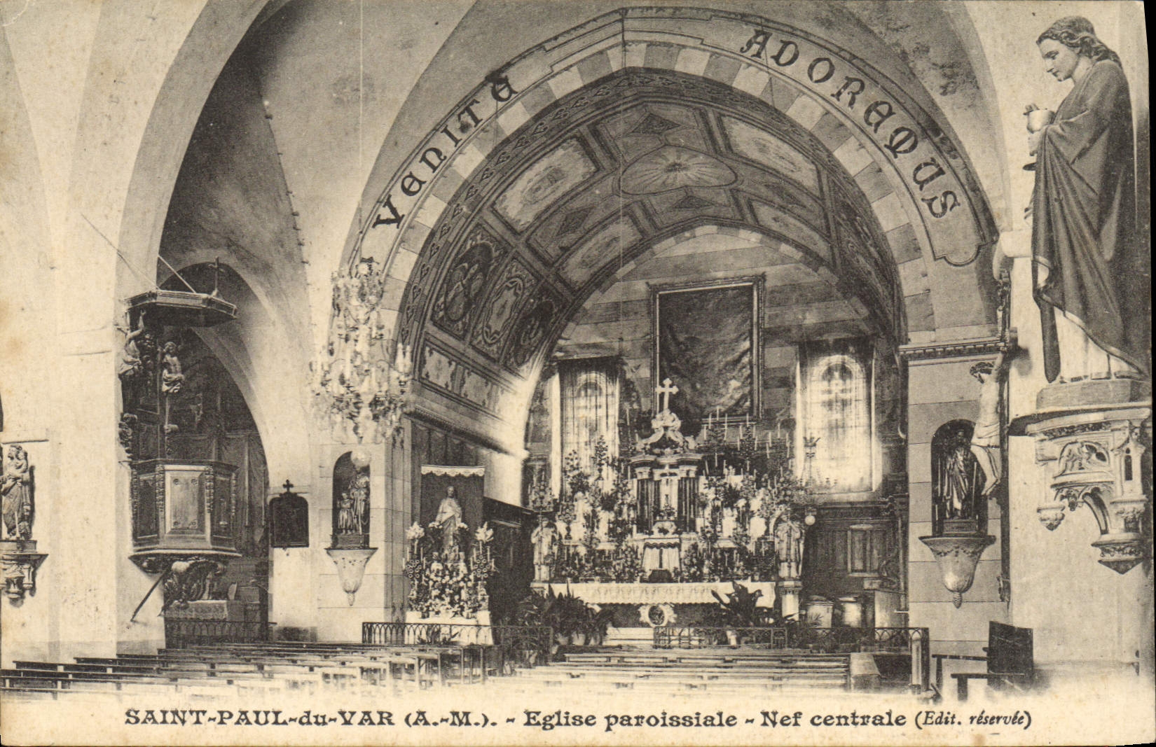 CPA SAINT-PAUL-du-VAR église