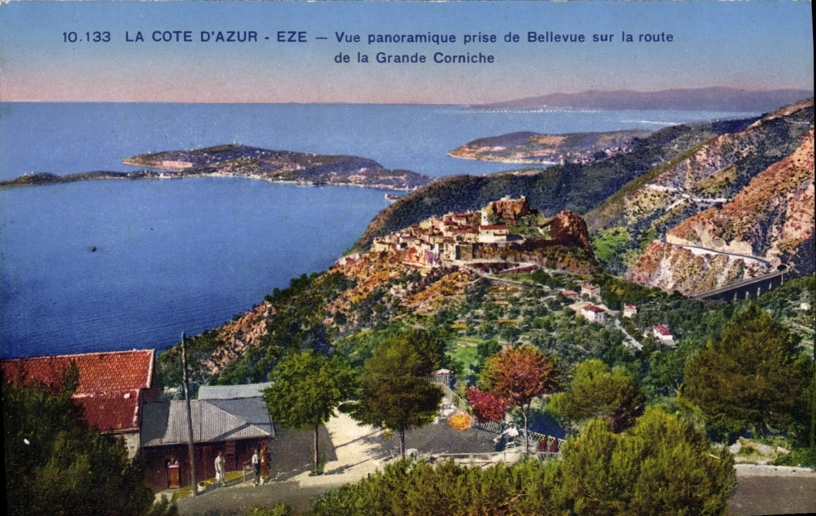 CPA EZE grande corniche prise de Belle-Vue