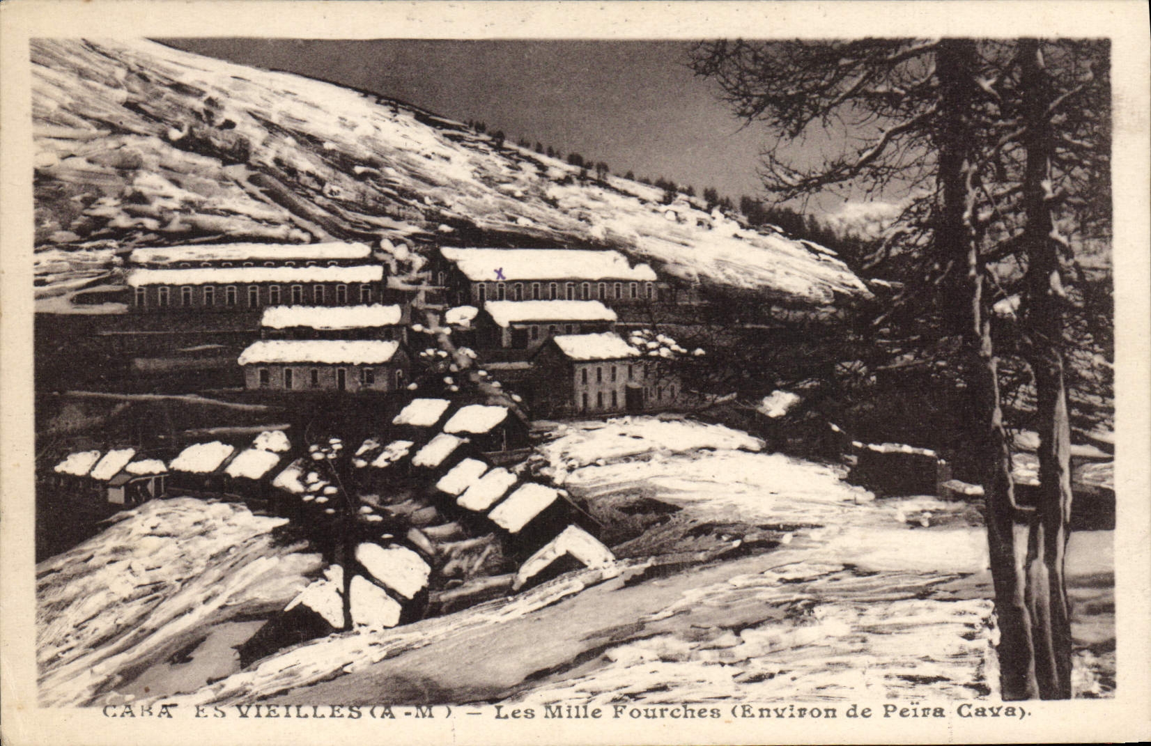 CPA CABANES-VIEILLES les mille fourches environs de PEIRA CAVA