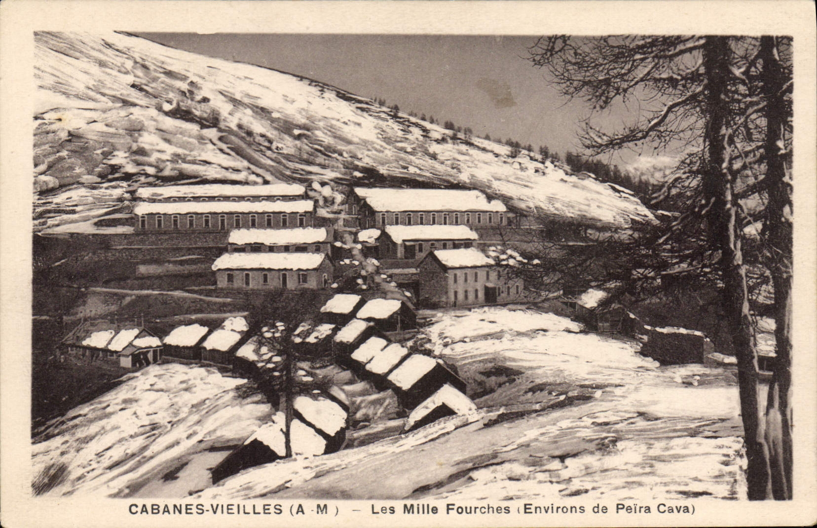 CPA CABANES-VIEILLES les mille fourches environs de PEIRA CAVA