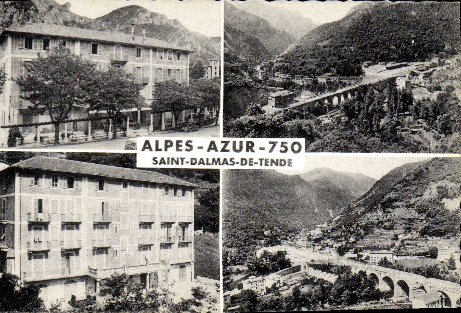 CPA SAINT-DALMAS-DE-TENDE vues génrales maison de repos ALPES-AZUR 750