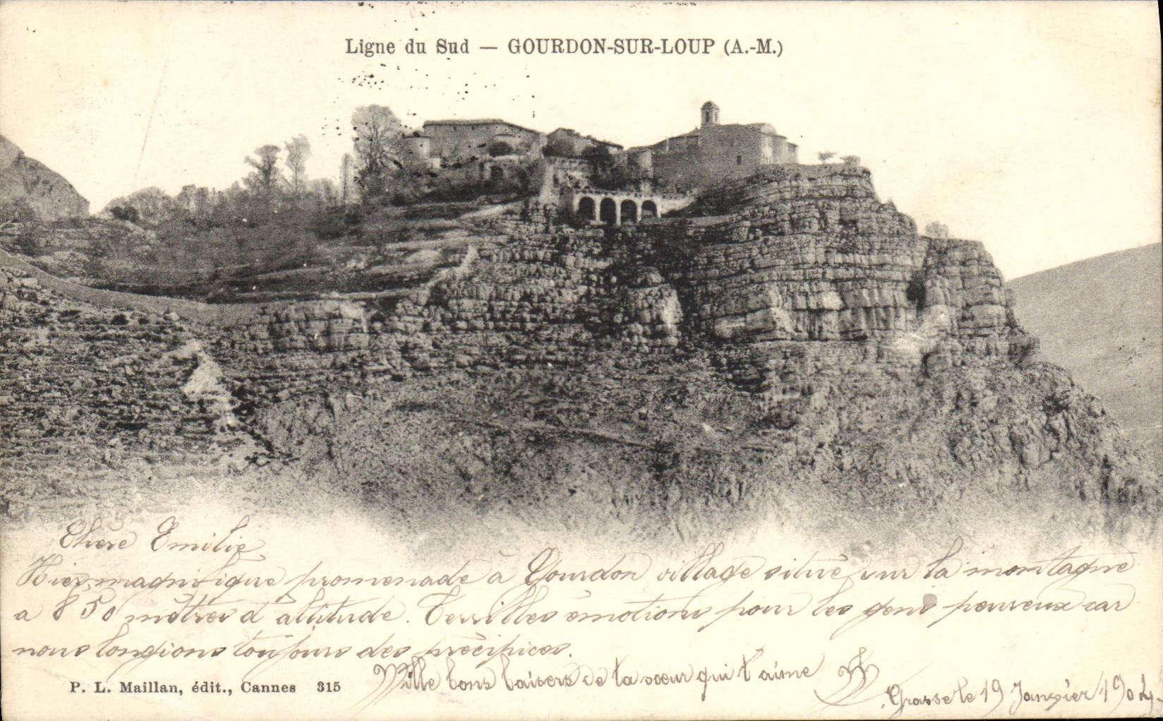 CPA GOURDON-sur-LOUP