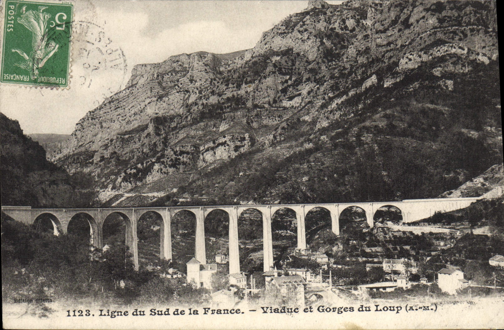 CPA GORGES du LOUP viaduc