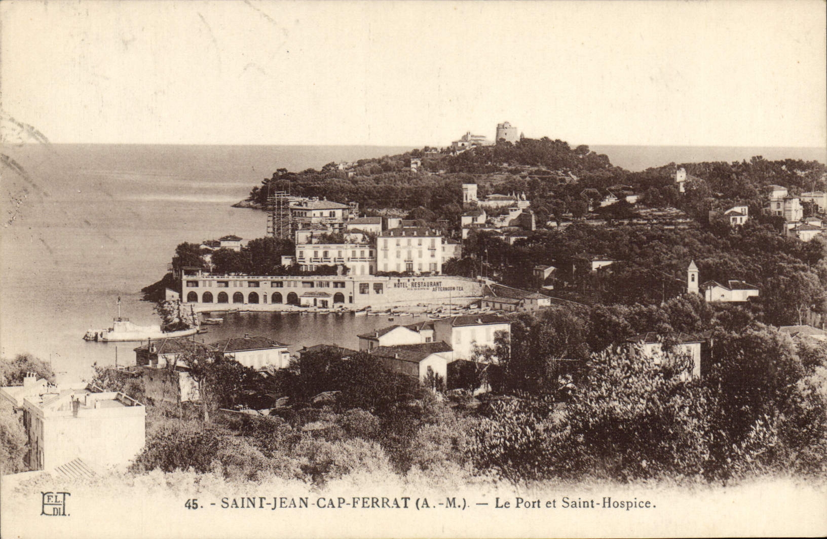 CPA SAINT-JEAN-CAP-FERRAT le port et Saint-Hospice