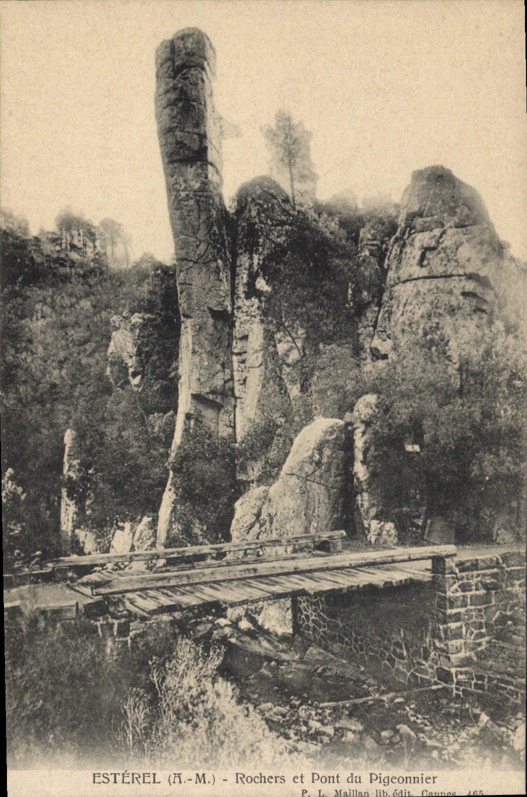 CPA ESTEREL pont du pigeonnier