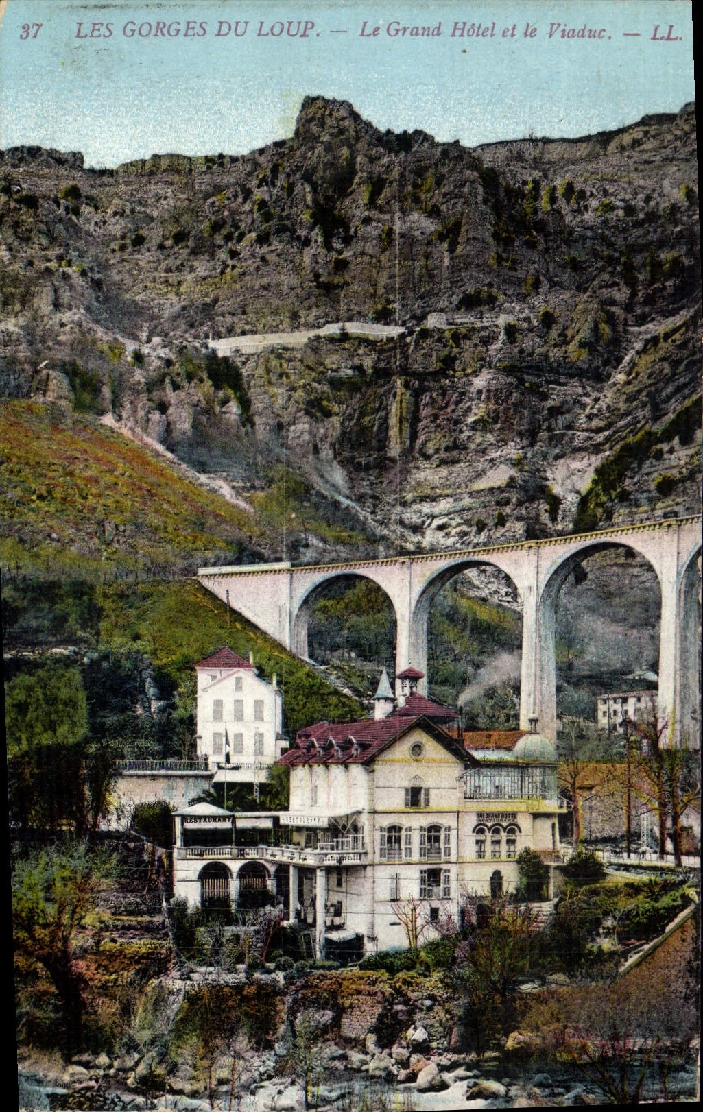 CPA GORGES DU LOUP grand hôtel viaduc