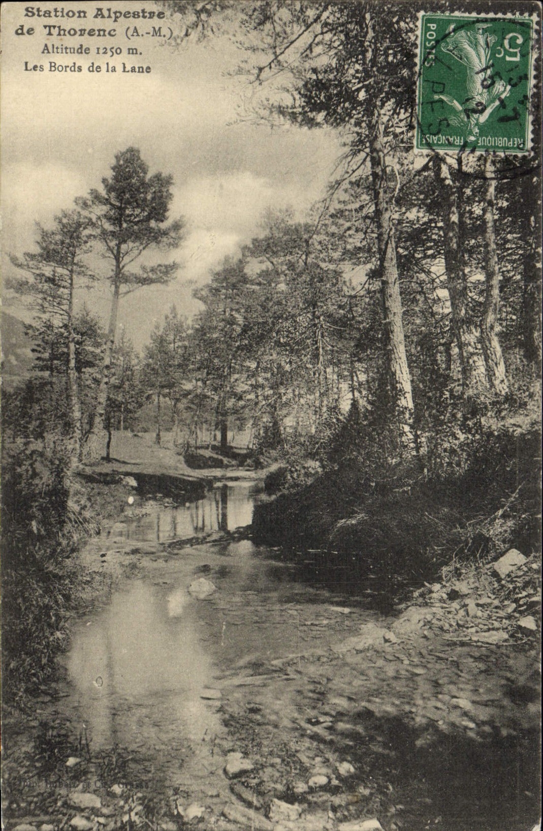 CPA THORENC bords de la Lane