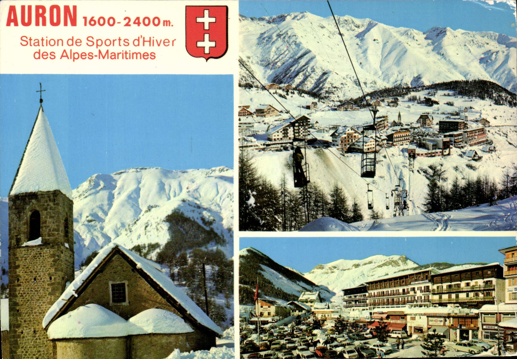 CPSM AURON station été hiver