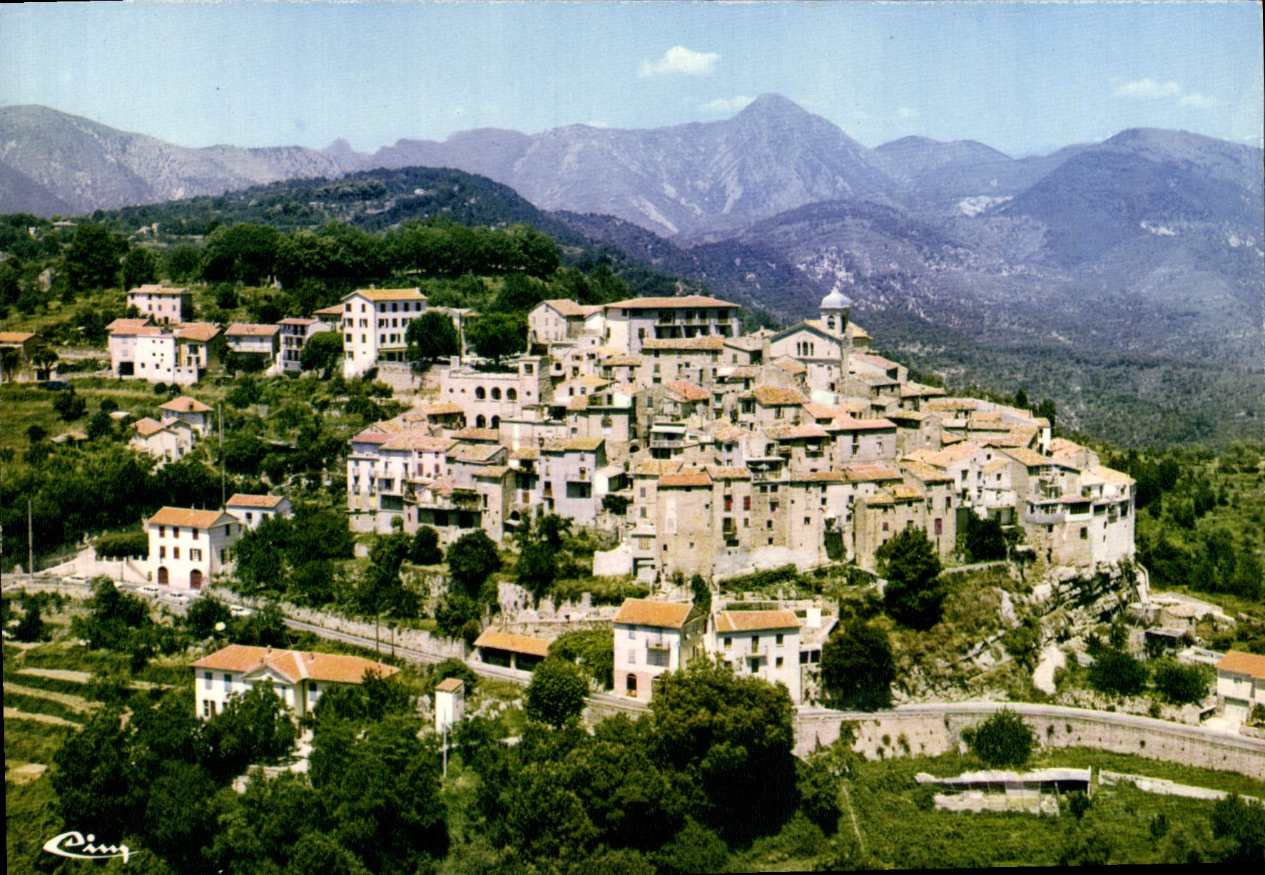 CPSM BERRE-les-ALPES vue générale aérienne