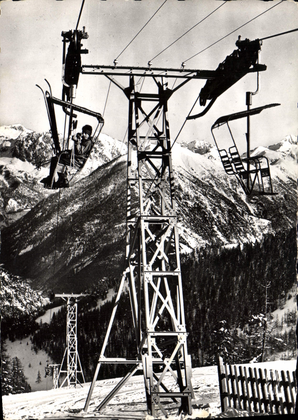 CPSM LA COLMIANE télésiège