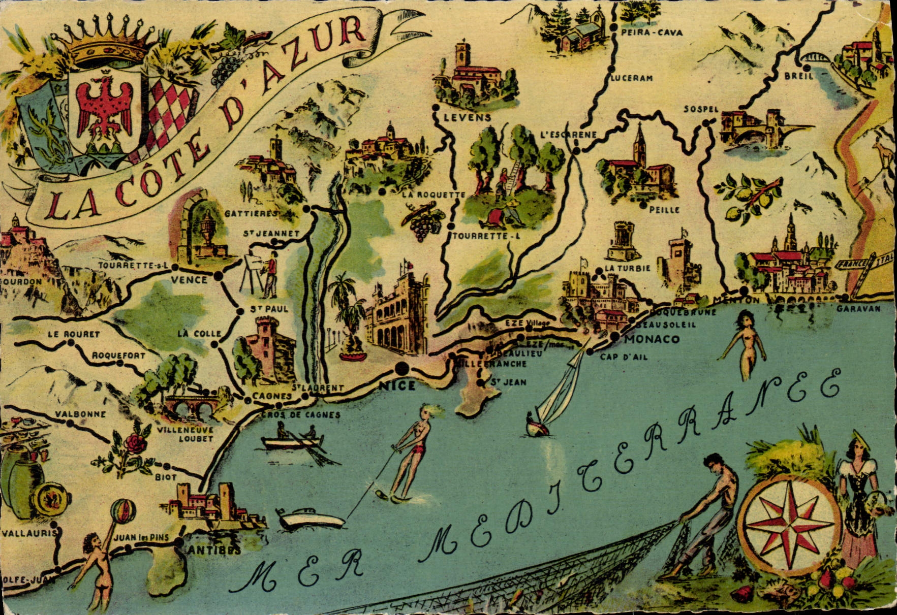 CPSM la côte d'azur éditions ADIA