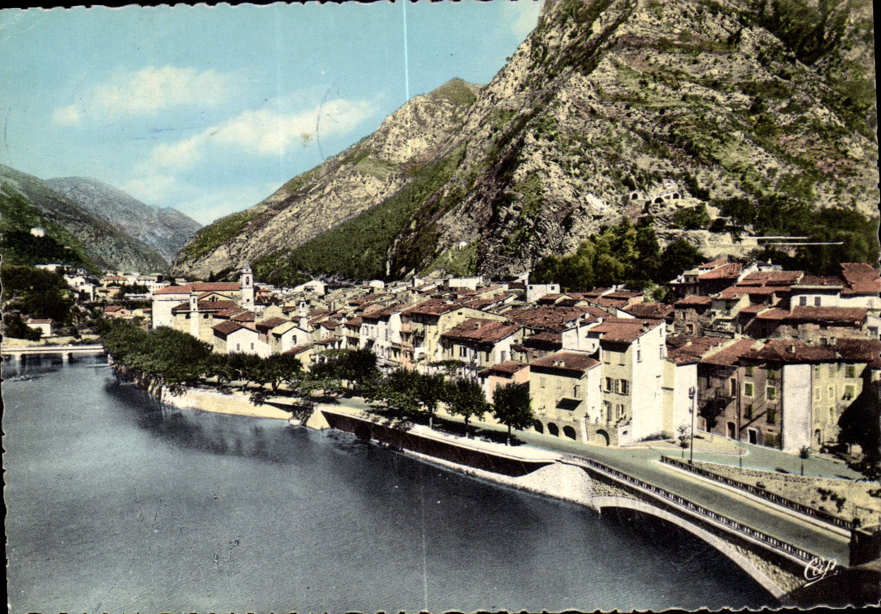 CPSM BREIL-sur-ROYA vue générale