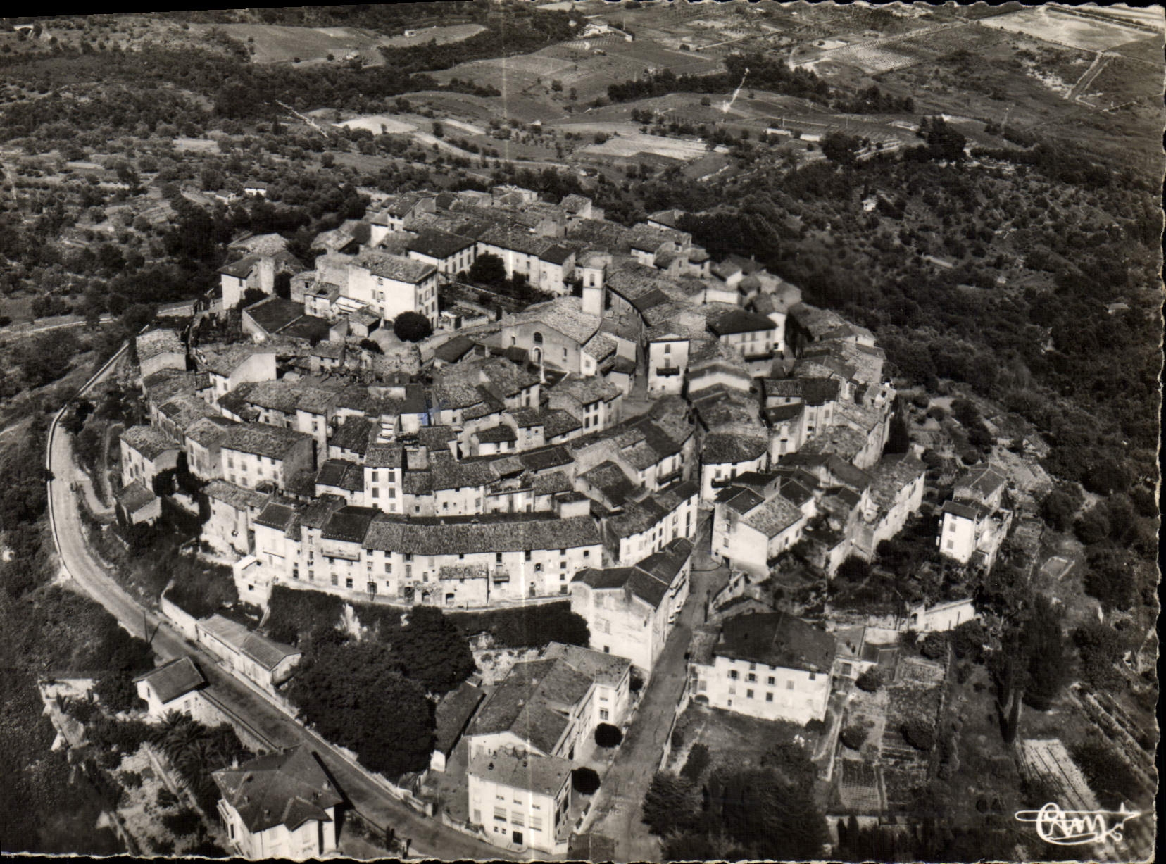 CPSM GATTIERES vue générale aérienne