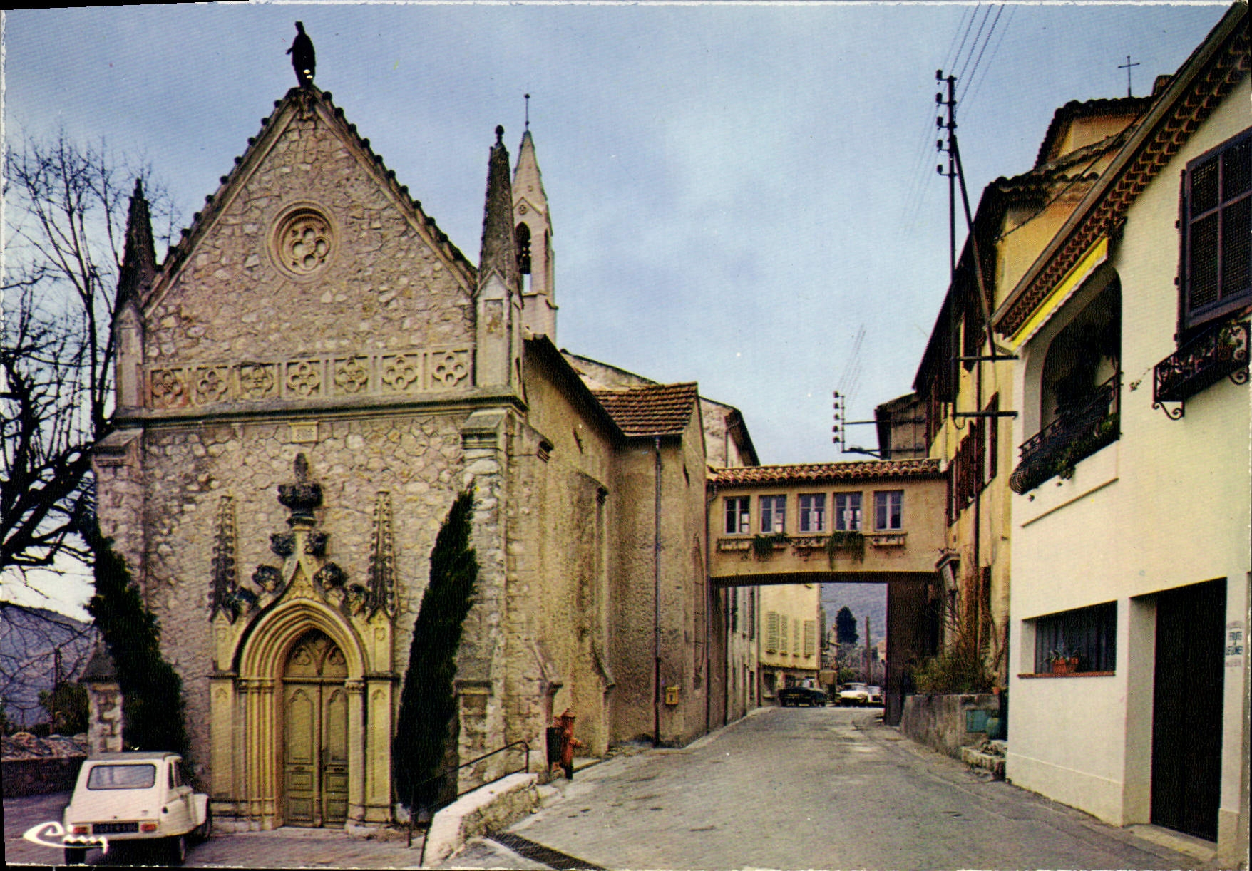 CPSM BAR-sur-LOUP chapelle hospice