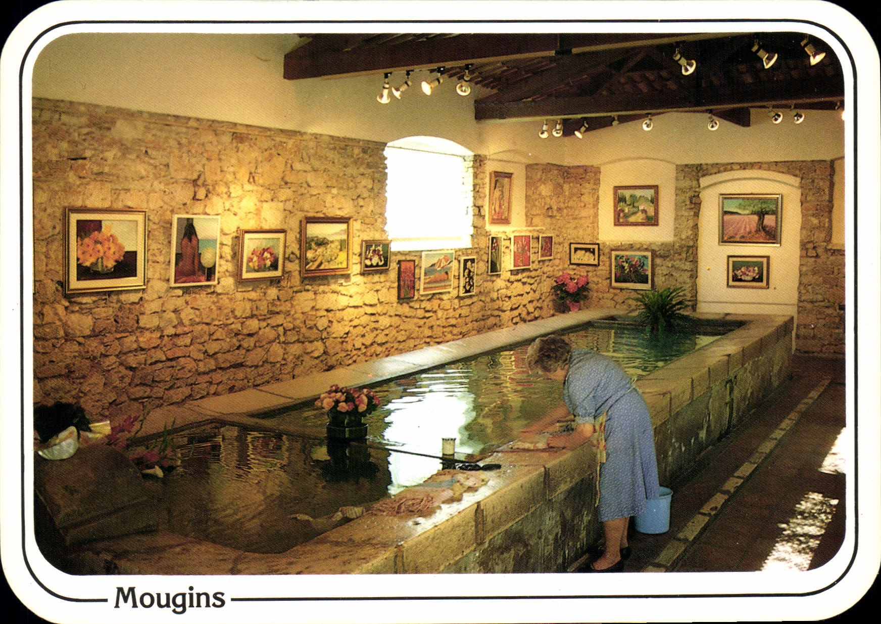 CPSM MOUGINS le lavoir galerie d'art