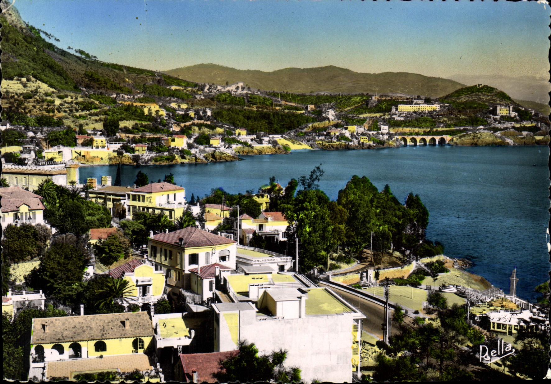 CPSM THEOULE-sur-MER corniche d'or vue d'ensemble