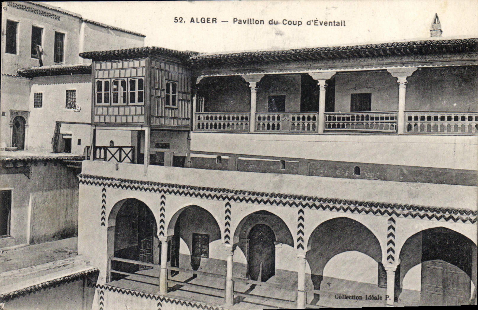 CPA ALGER pavillon du coup d'éventail
