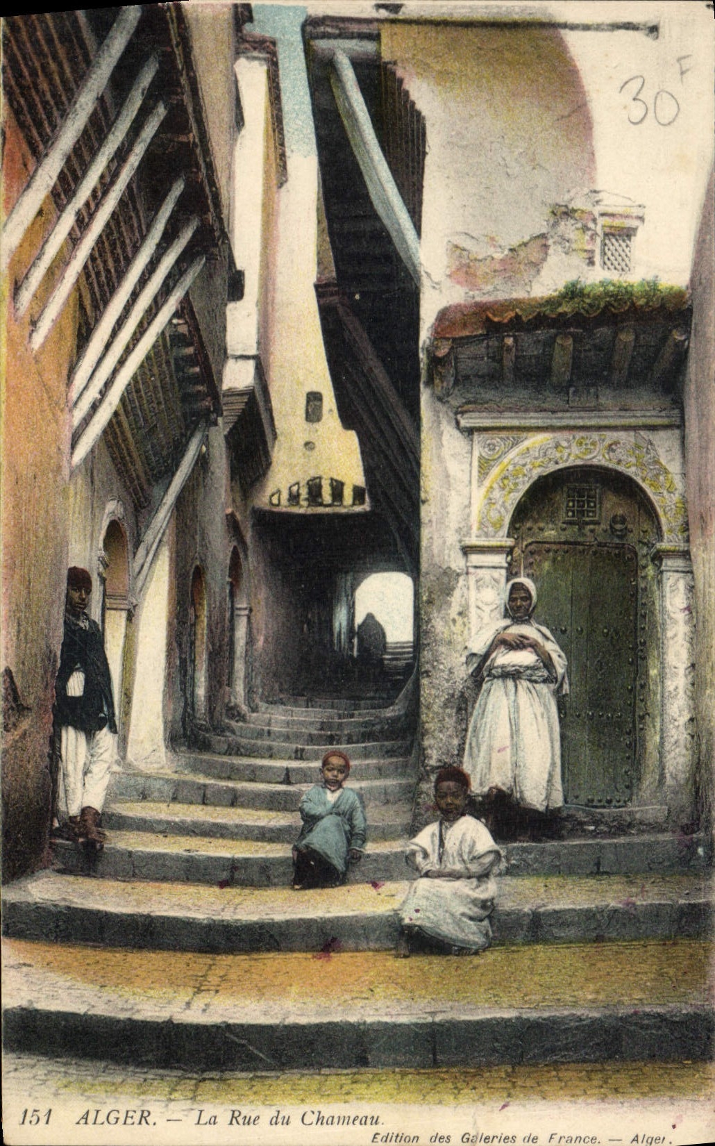 CPA ALGER la rue du chameau