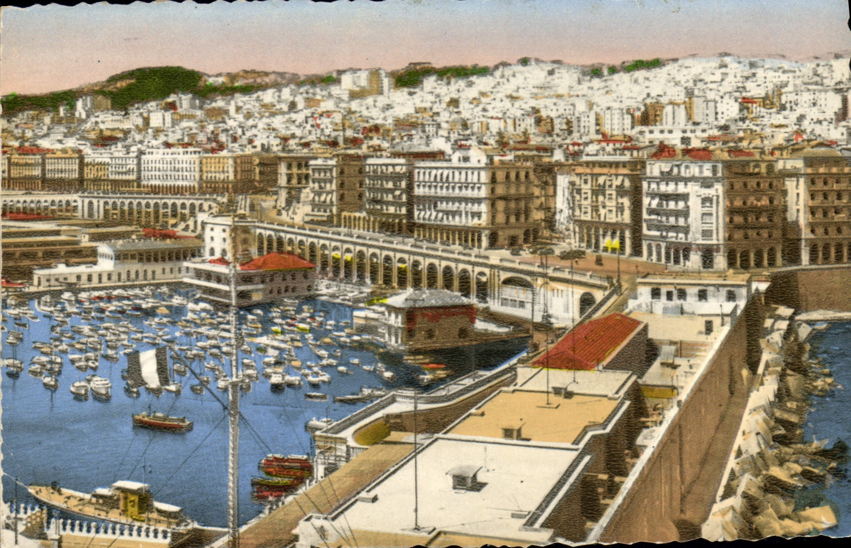 CPA ALGER vue générale sur le centre de la ville