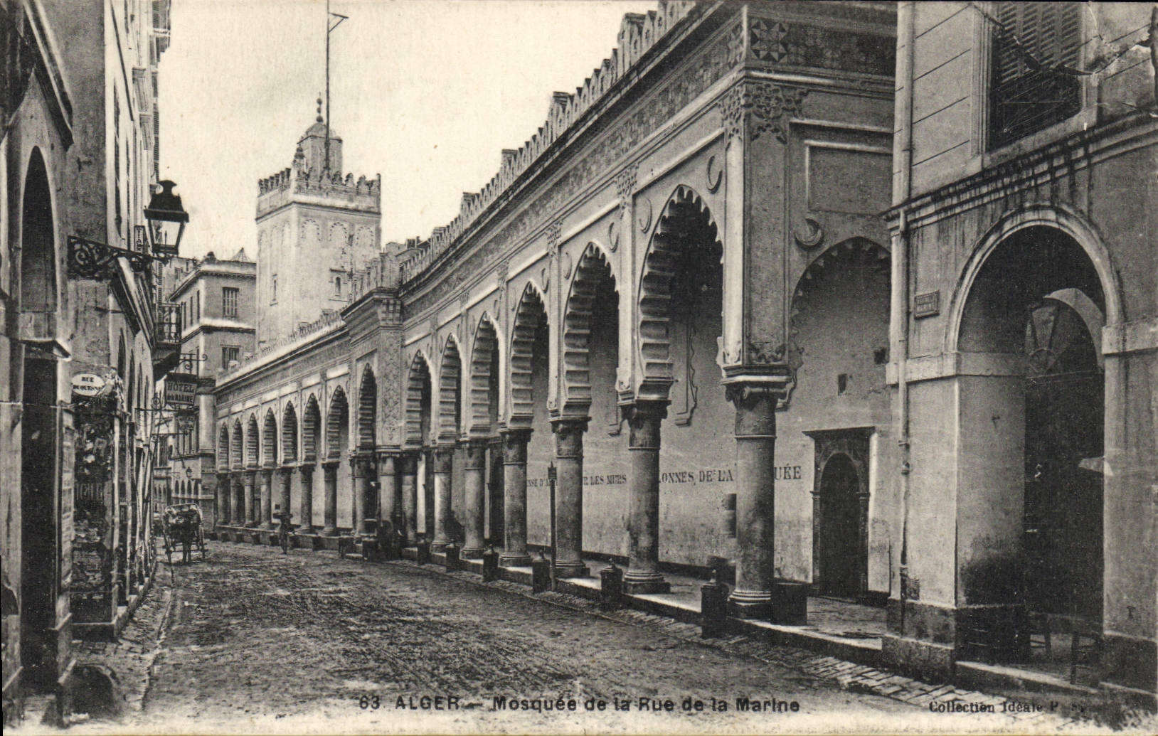 CPA ALGER mosquée de la rue de la marine