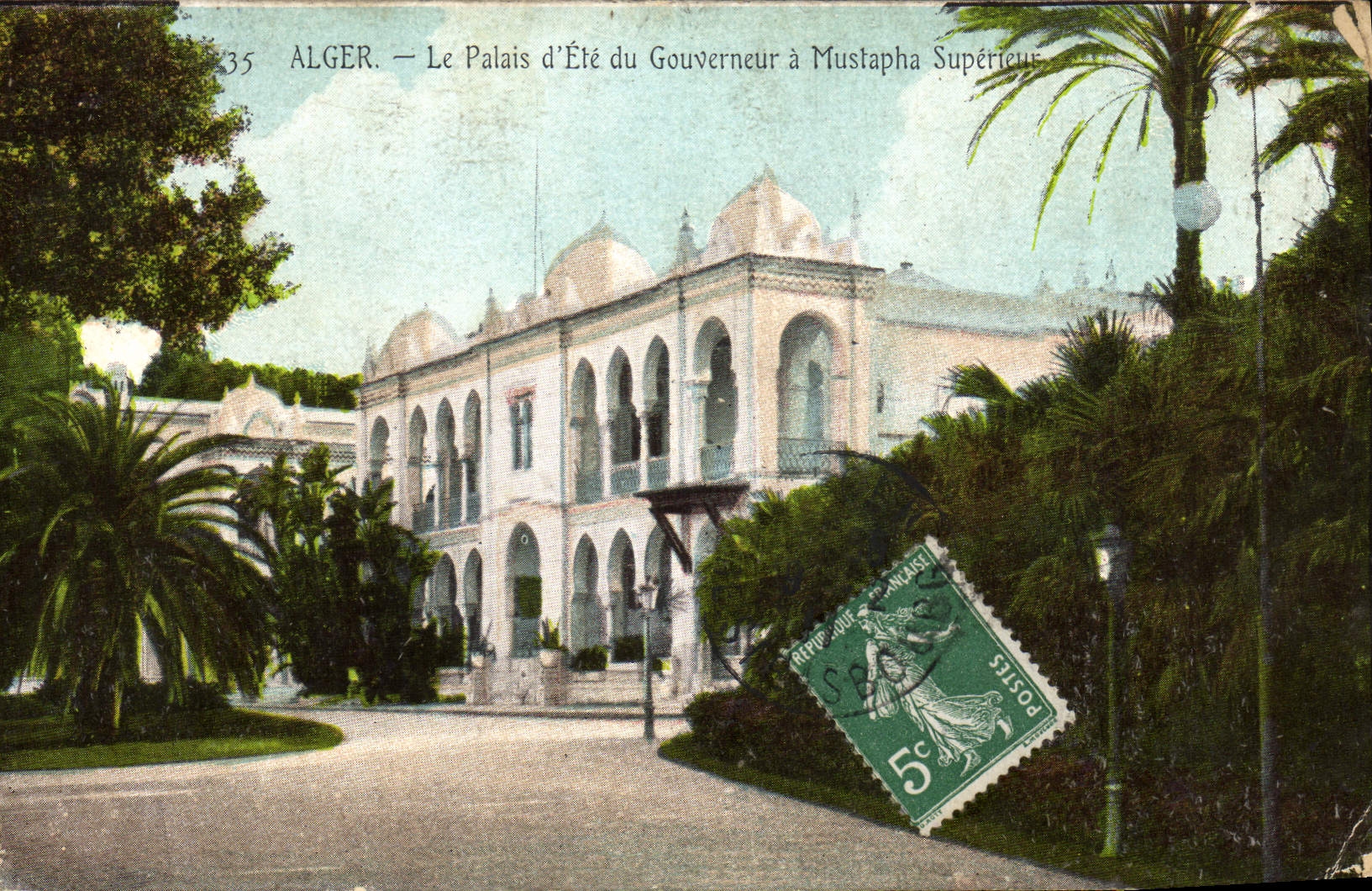 CPA ALGER palais d'été du gouverneur à MUSTAPHA supérieur